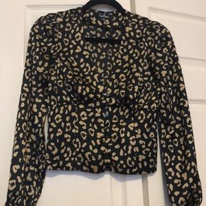 Satin blouse print